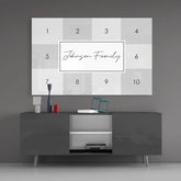 Family Collage Custom Print on Glass.